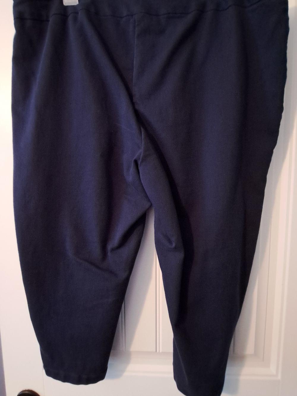 Navy Stretch Capri Pants - Picture 2 of 3